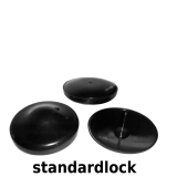 RF Hartetiketten Galaxy schwarz Ø50mm (1000 St)