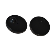 RF Hartetiketten R60 schwarz Ø63mm (1000 St)