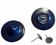 RF Hartetiketten R40 schwarz Ø40 mit Nadeln (500 St)