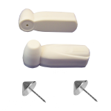 AM Hartetiketten Mini Pencil beige mit Nadeln (100 St)