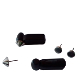 AM Hartetiketten Mini Pencil schwarz mit Nadeln (100 St)