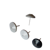 Nadeln Plastikkopf gerillt Ø20x16mm (1000 St) grau