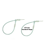 Stahlschlaufen mit Nadel + Öse weiß 170mm (100 St)