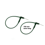 Stahlschlaufen mit Nadel + Öse schwarz 250mm (500 St)